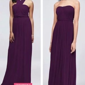 David's Bridal versa convertible bridesmaid dress